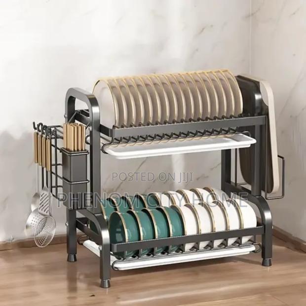 High Quality Carbon Steel Dish Rack 2 Tier - thumbnail 2
