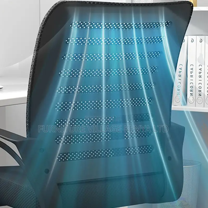 Office Chair: Ergonomically Designed Solid Back Mesh Chair