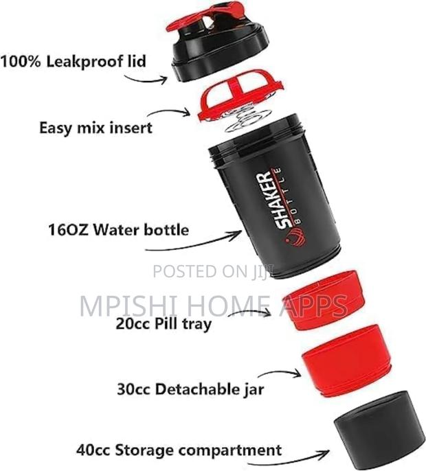 Protein Shaker Bottle 500ml - thumbnail 3