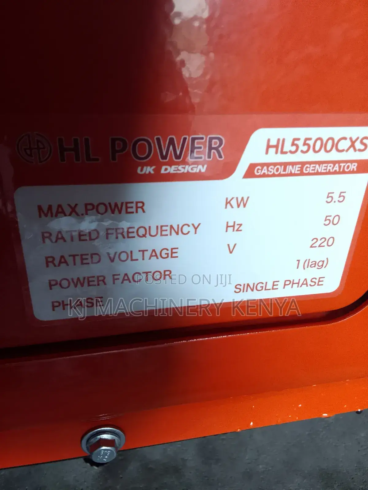Hl Generator,5.5kw, Petrol Powered,