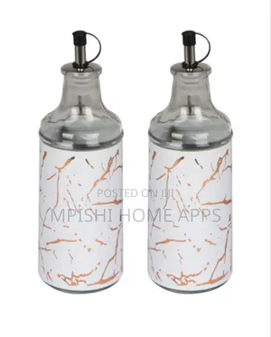 350ml Glass Oil Dispenser With Marble Design