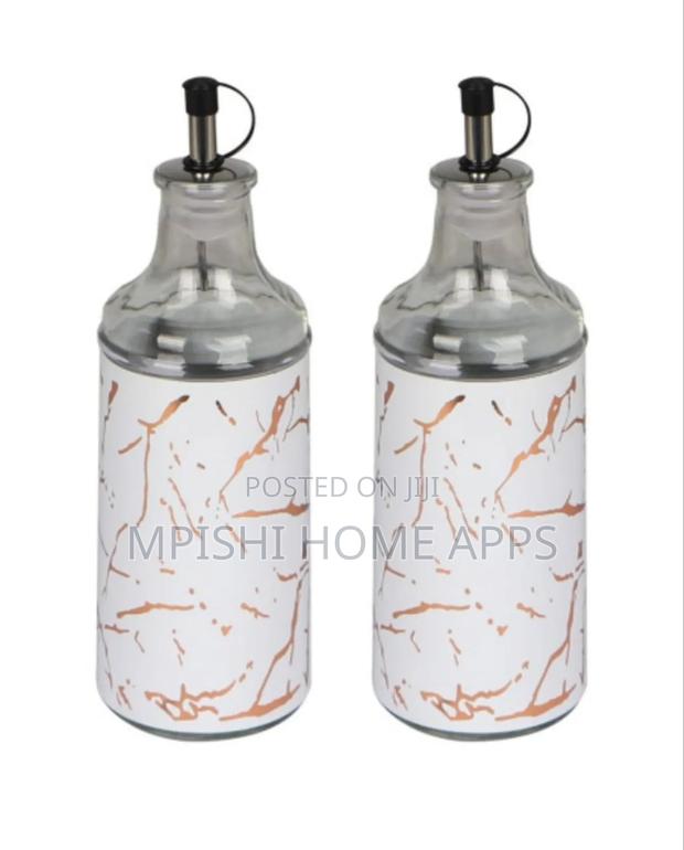 350ml Glass Oil Dispenser With Marble Design - thumbnail 2