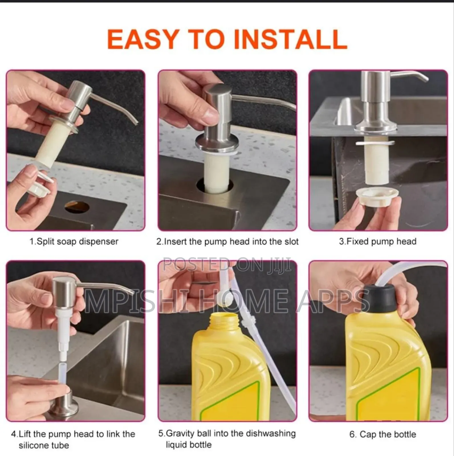 Kitchen Sink Soap Dispenser Pump