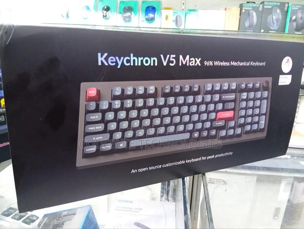 Keychron V5 Max QMK/via Wireless Custom Mechanical Keyboard - main view