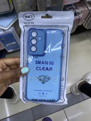 Nijiadi Samsung Galaxy A16 Case Silicone Clear Blue Case