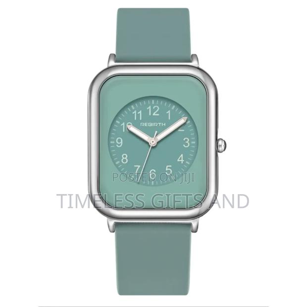 Ladies Green Numeral Watch