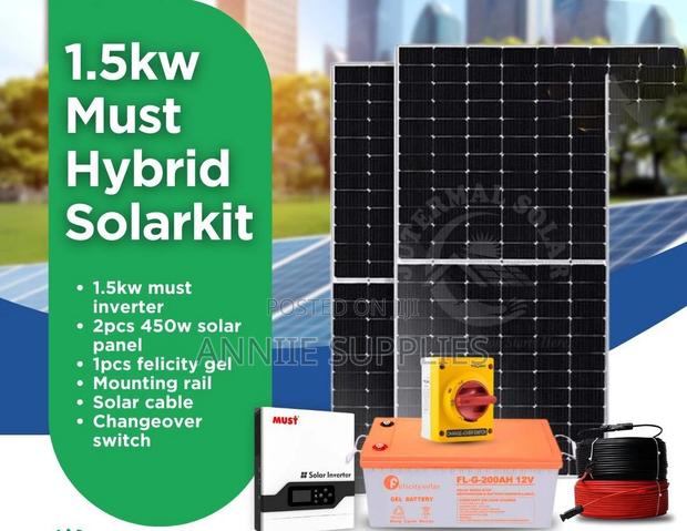 Must Hybrid Inverter1.5kva Solar Package