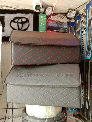 Leatger Boot Organizer in Red or Black Stitches