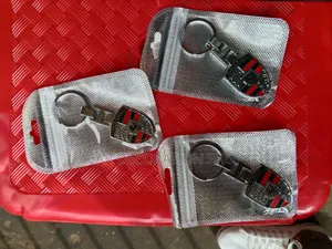 Porsche Silver Metallic Key Ring Chain