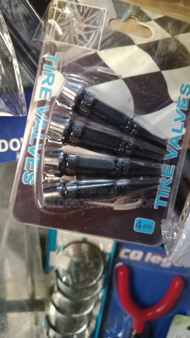 4pc Different Colors Bullet Designed Nozzle Valve Caps - thumbnail 3