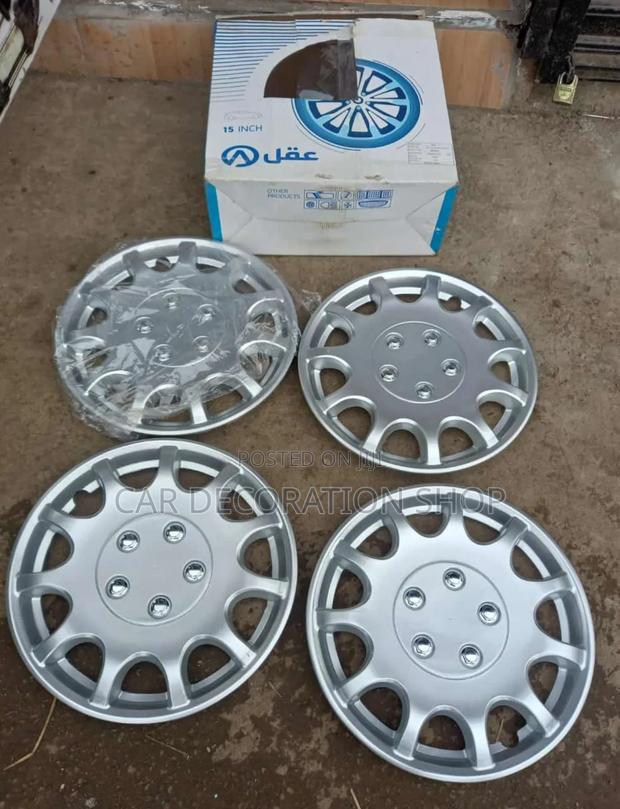 15" Wheel Rim Caps in Silver