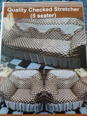 Checked Loose Covers 7seater