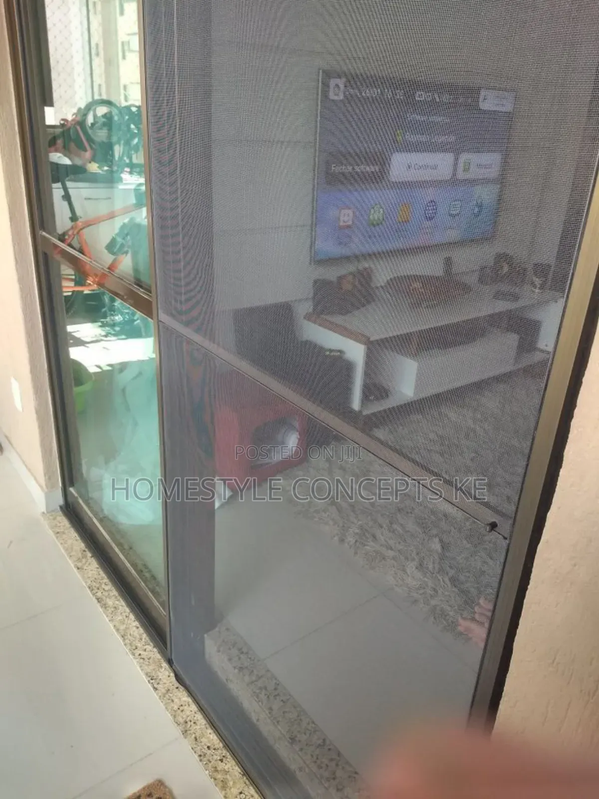 Sliding Retractable Mosquito Net Balcony Patio Door Window