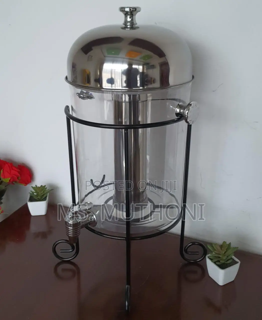 Elegant 8l Metal Frame Juice Dispenser