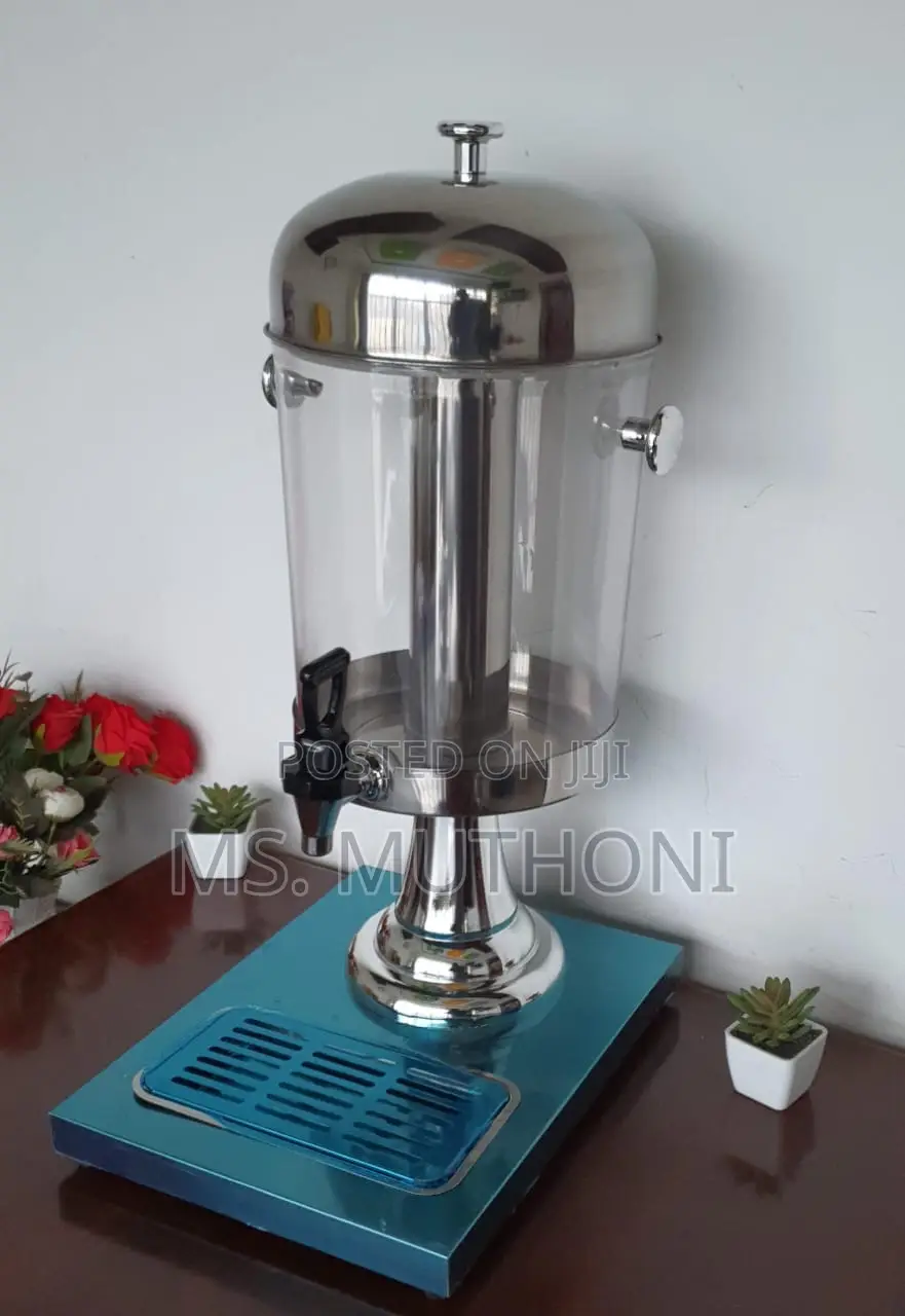 8l Drain Stand Juice Dispenserstainless Steel Ice Cube Tube