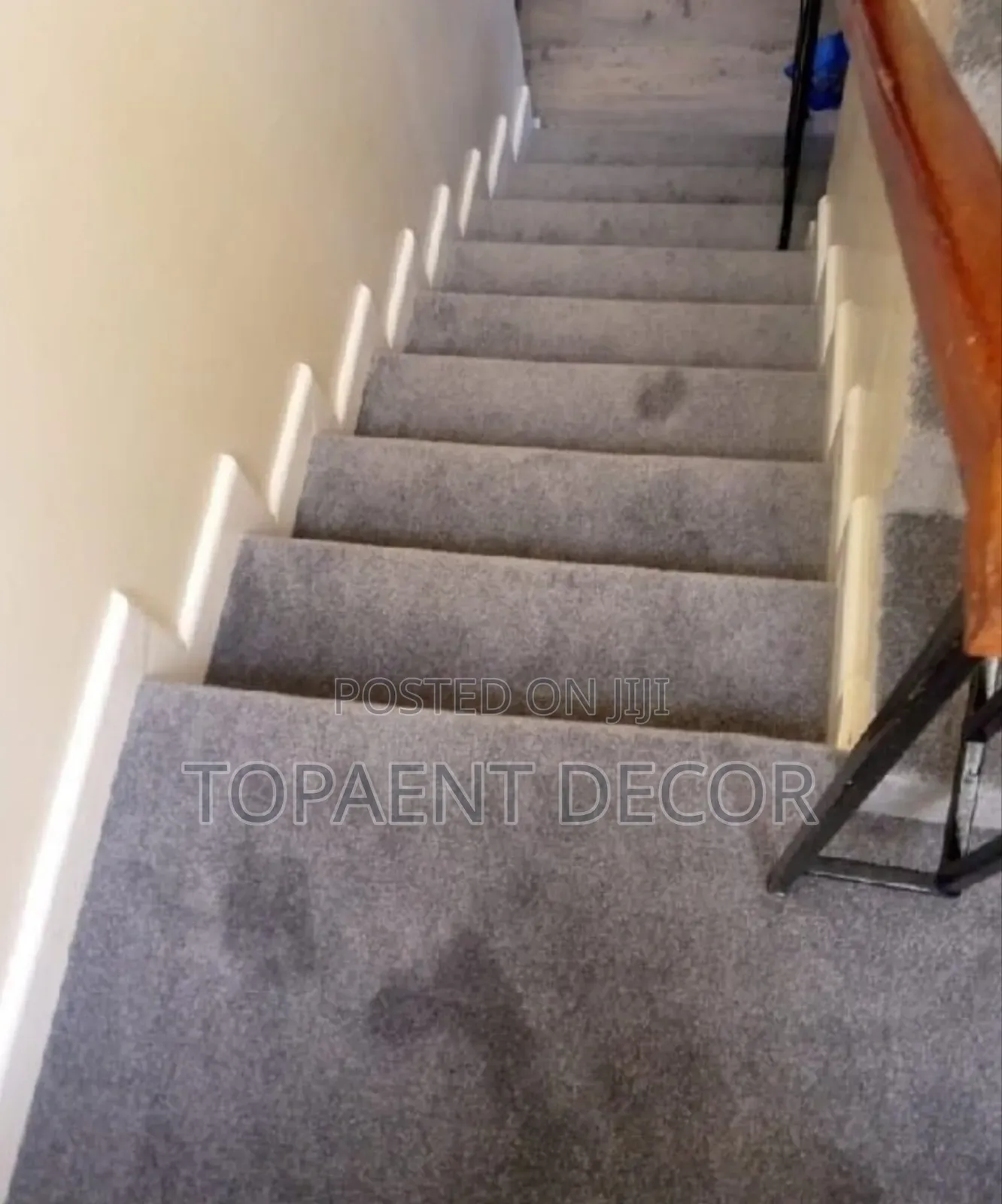 Vip Grey Thick Home Mansionate Staircase Wall to Wall Carpet