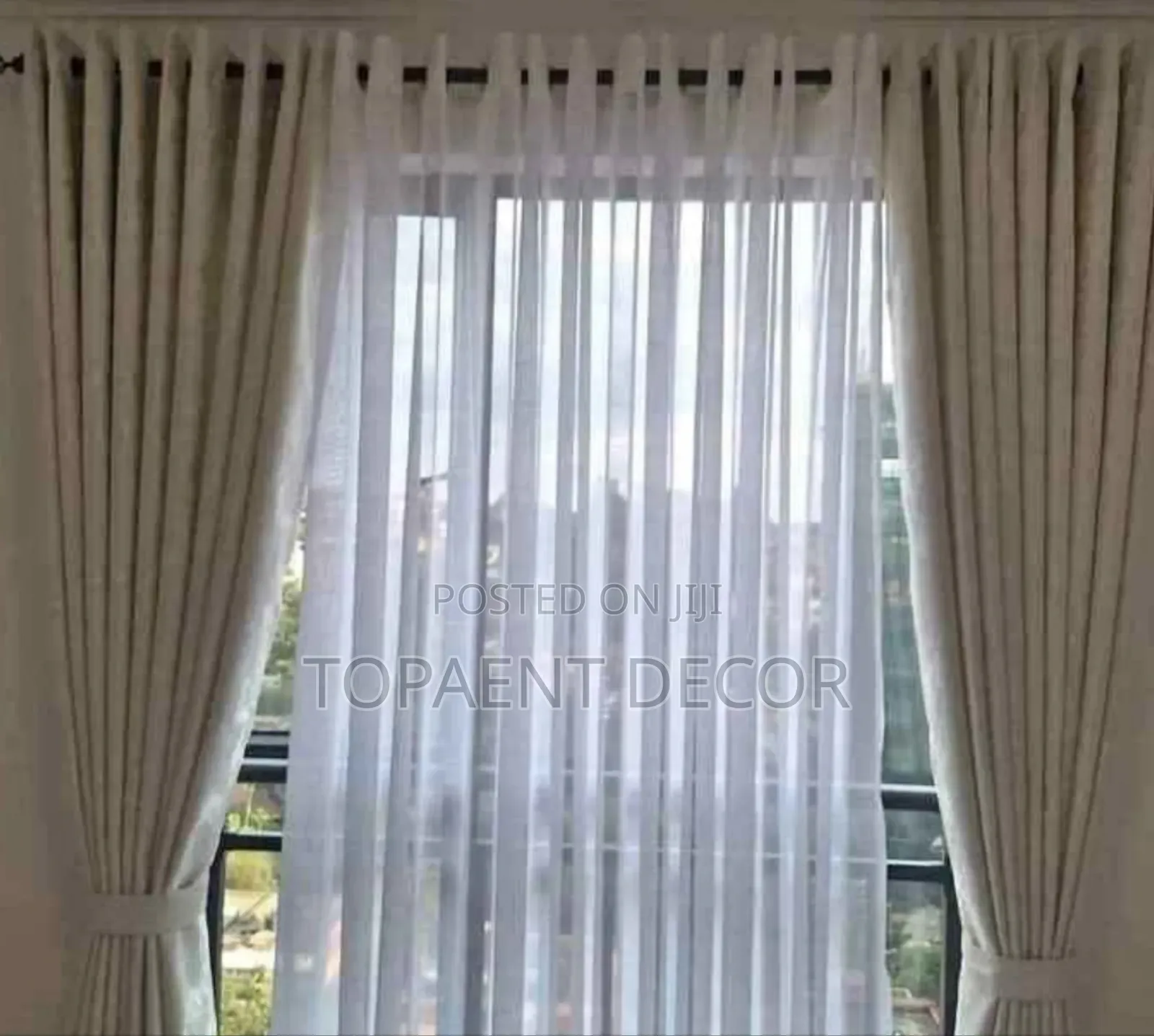 Tidy ,Well Stitched Window Curtains and Sheers