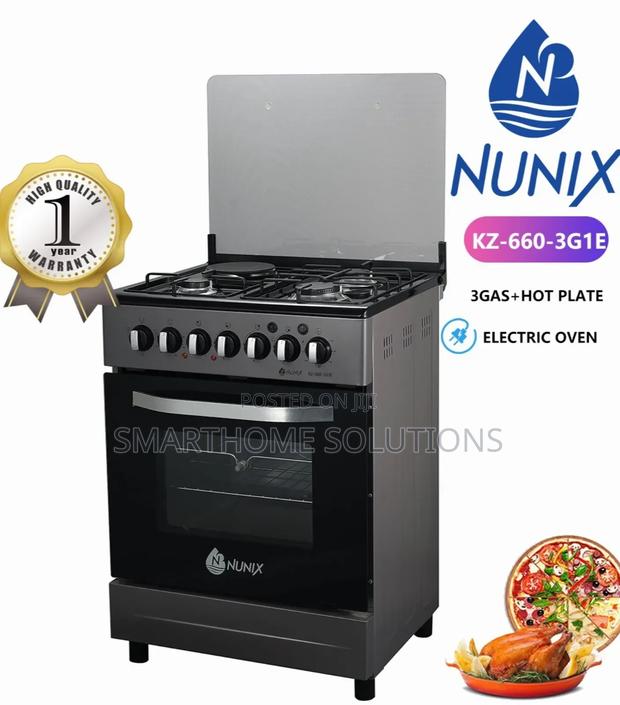 Nunix 3gas+1electric 60*60cm Free Standing Cooker