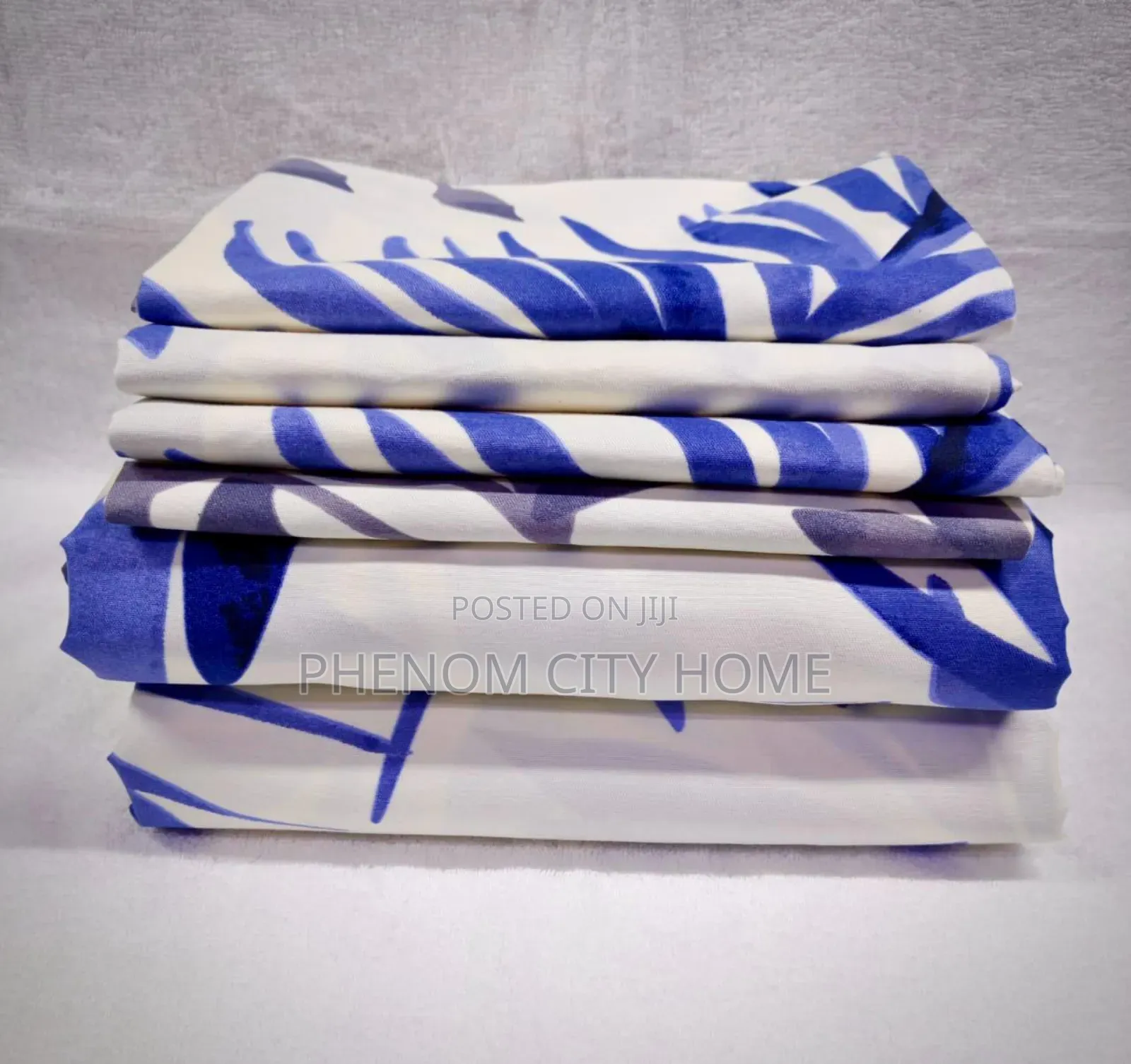 Luxurious Flat Printed 6 Pc Bedsheets