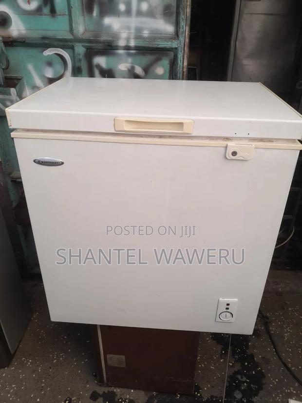 White Ex Uk Freezer - thumbnail 2