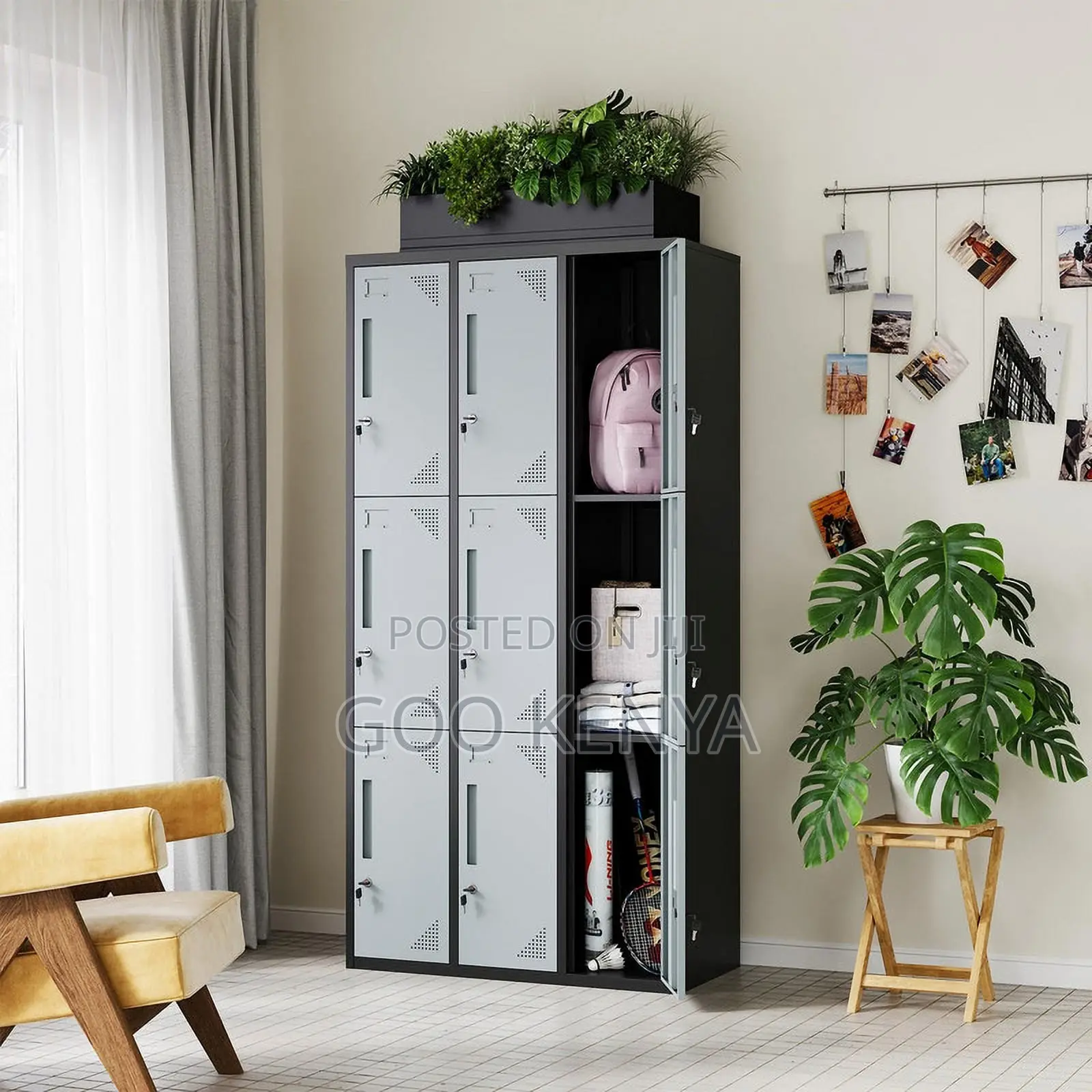 Office Cabinet ; 9-Compartment Steel Locker Cabinet