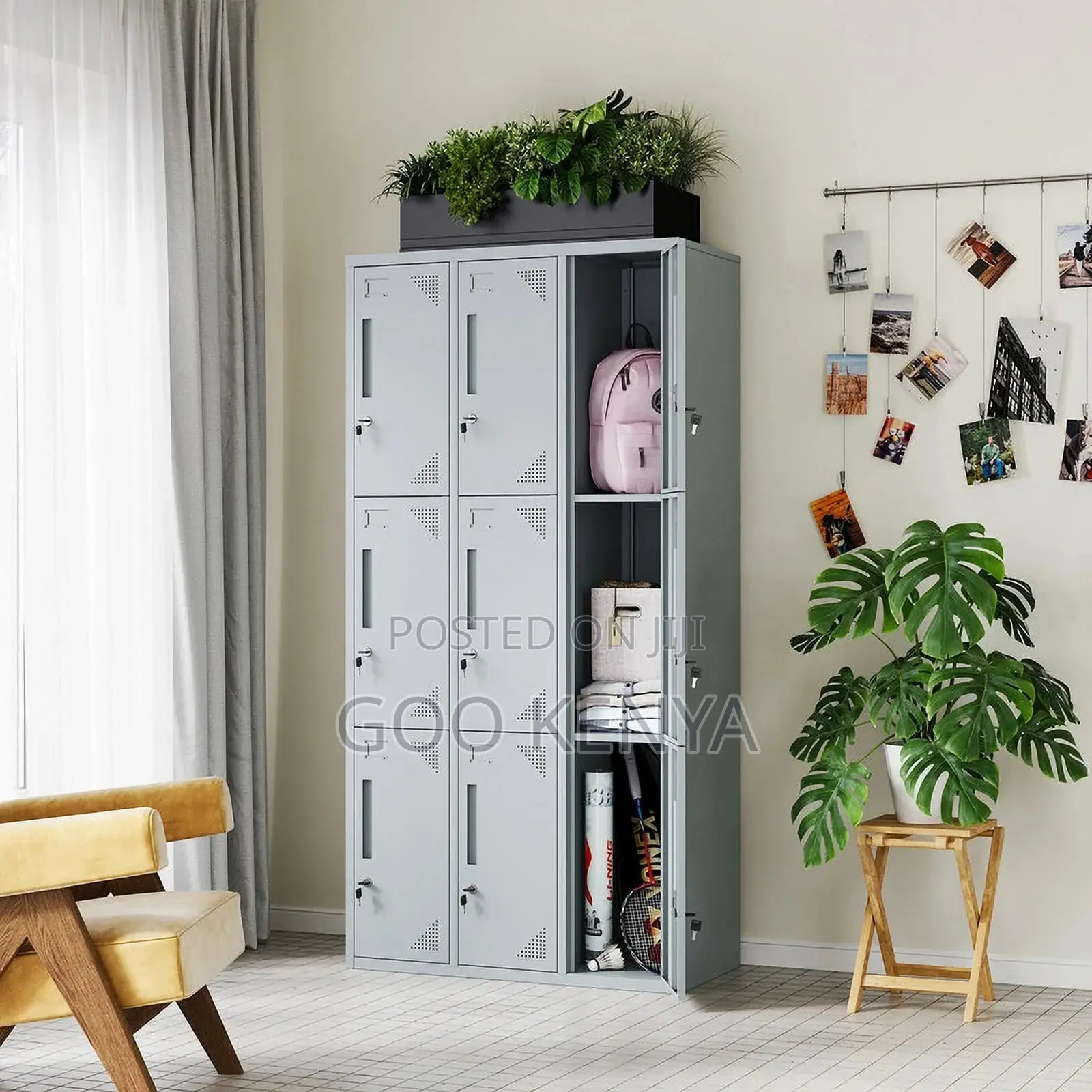 Office Cabinet ; 9-Compartment Steel Locker Cabinet