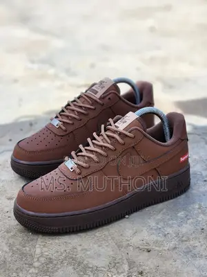 *Nike Airforce 1 X Supreme "Baroque Brown"Sizes: 40 -44