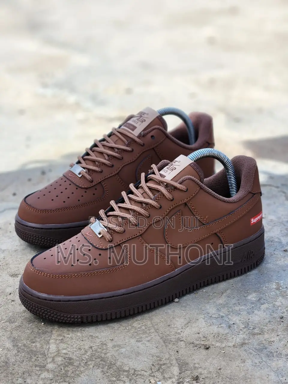 *Nike Airforce 1 X Supreme "Baroque Brown"Sizes: 40 -44