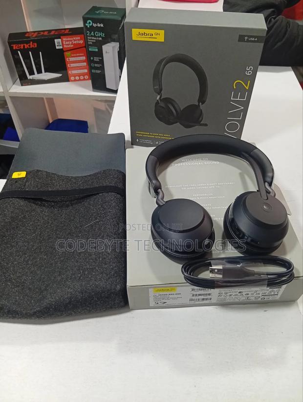 Jabra Evolve2 65 Stereo Headset With Link380a (Usb-A)