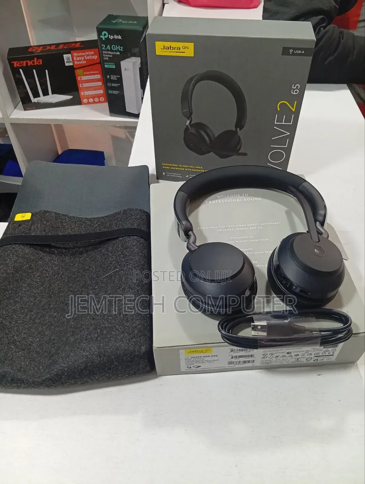 Brand New Evolve2 65 Stereo Jabra Headset