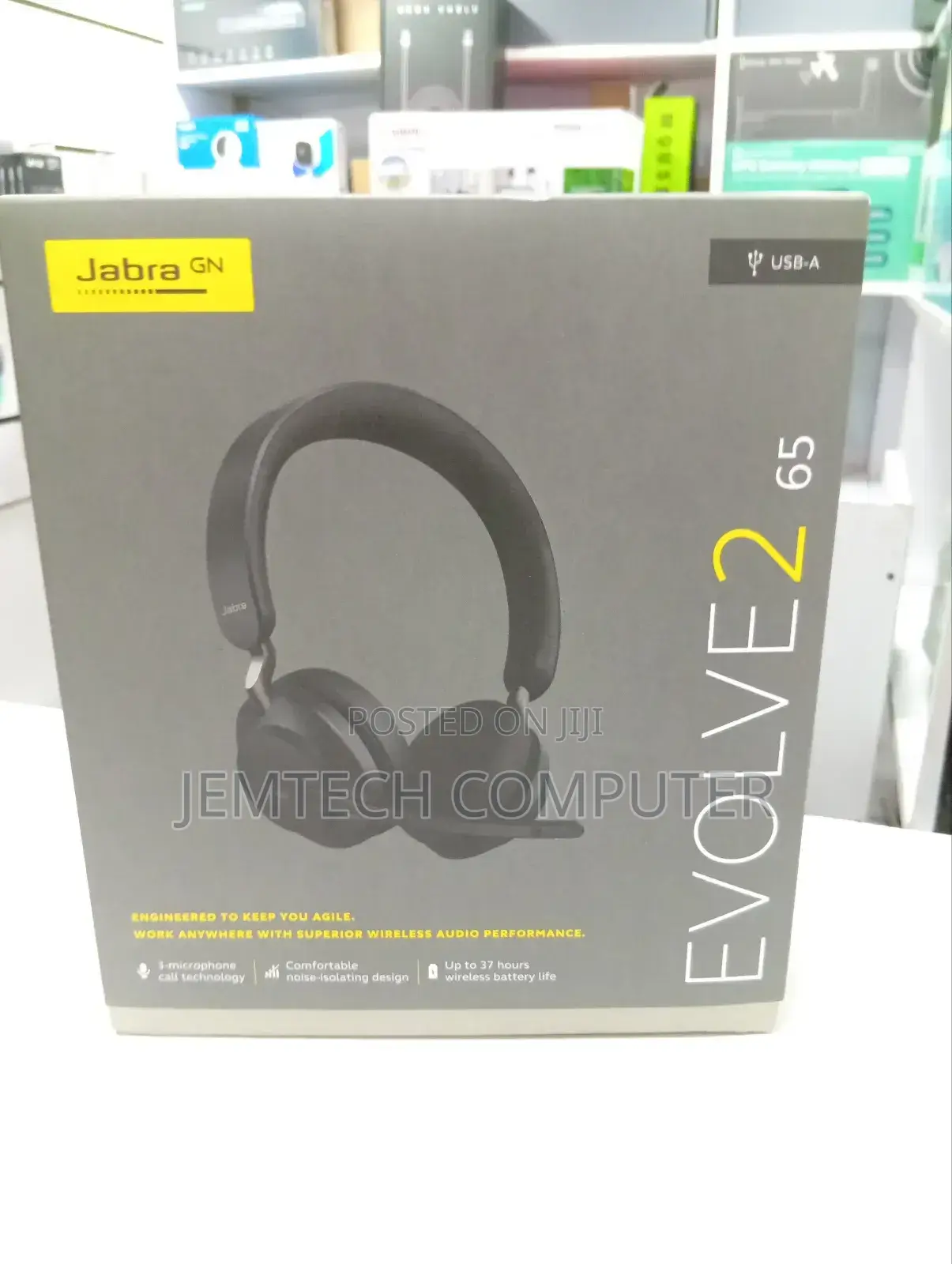 Brand New Evolve2 65 Stereo Jabra Headset