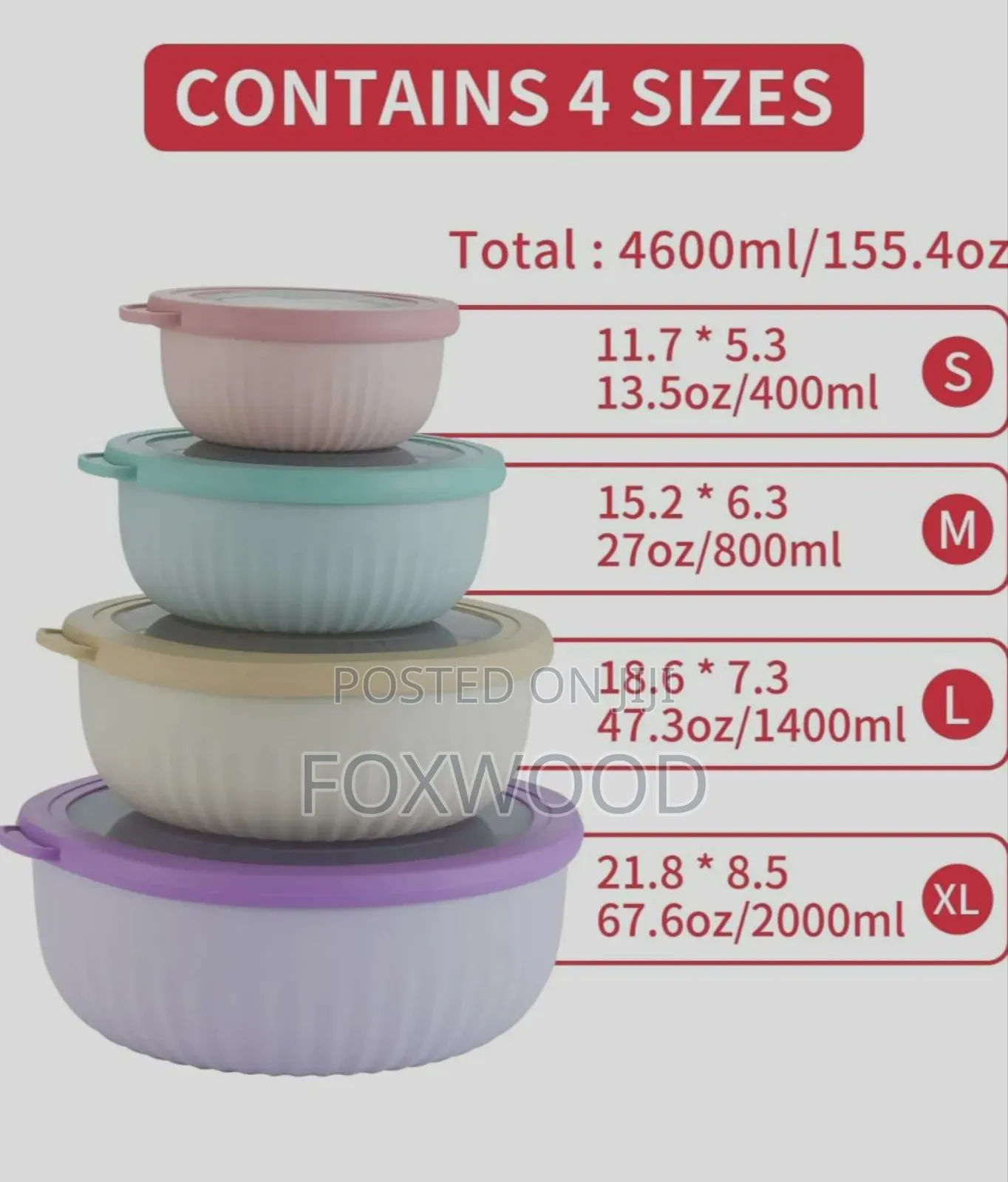 4 In1 Stackable Salad Bowls