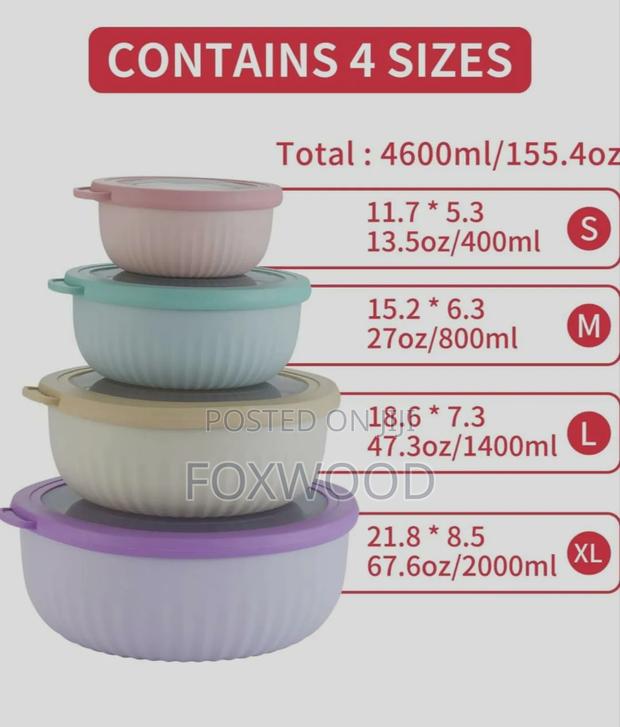 4 In1 Stackable Salad Bowls - thumbnail 3