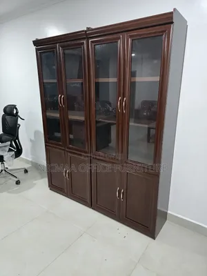 Executive Mahogany Finish Filing Cabinet