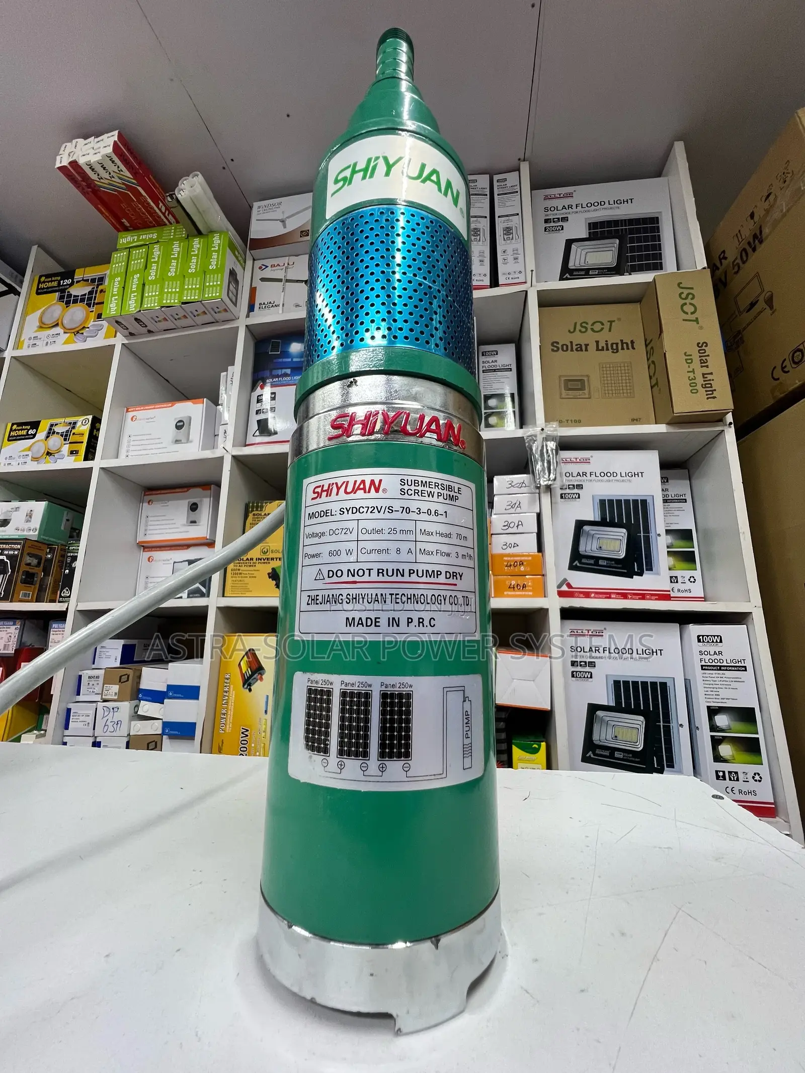 Shiyuan 70m 600w Submersible Water Pump
