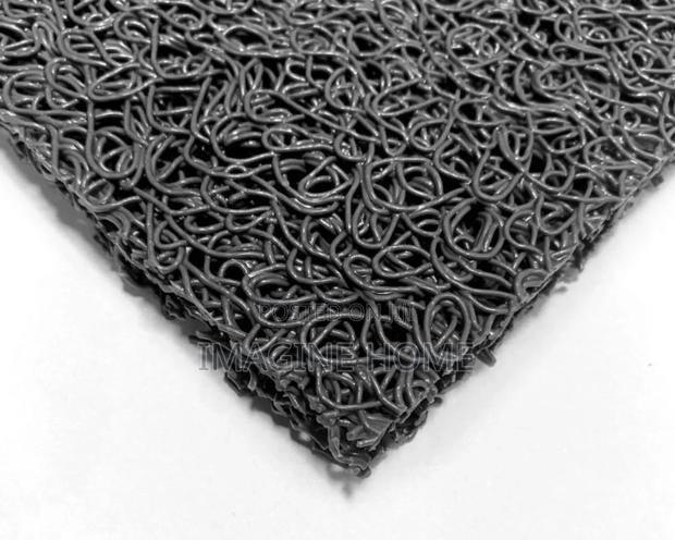 Black P.V.C Spaghetti Carpet Decor