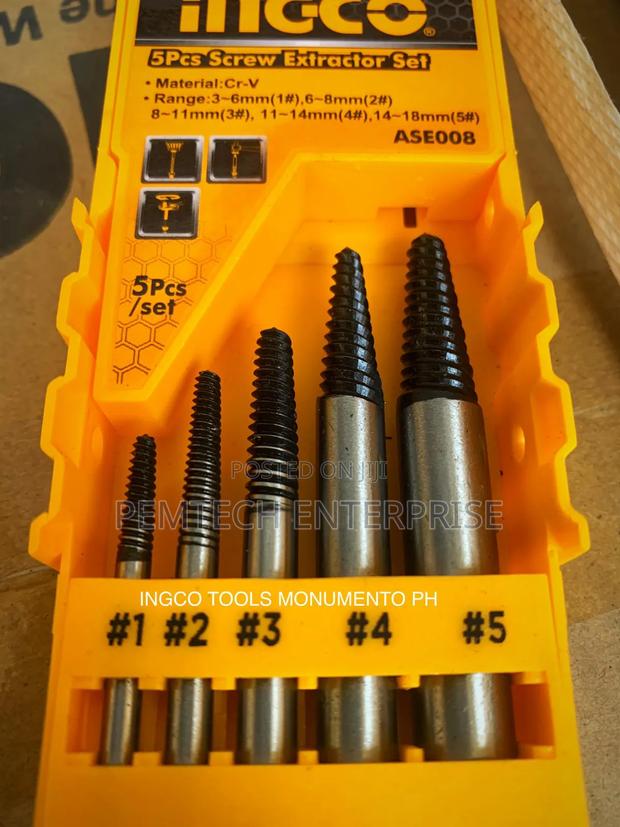 5pcs Ingco Screw Extractor Set - thumbnail 3