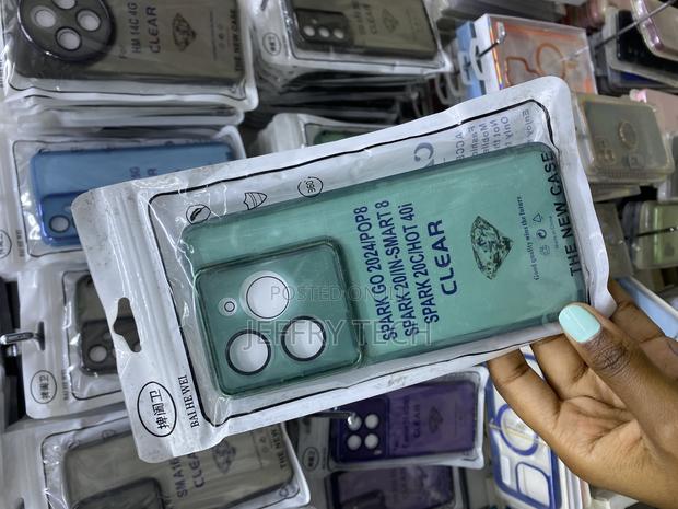 Funkyfits Green Clear Case for Tecno Spark Go Transparent - thumbnail 3