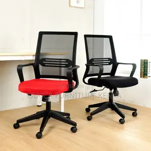 Office Desk:Breathable Mesh Waist Support Computer Chair