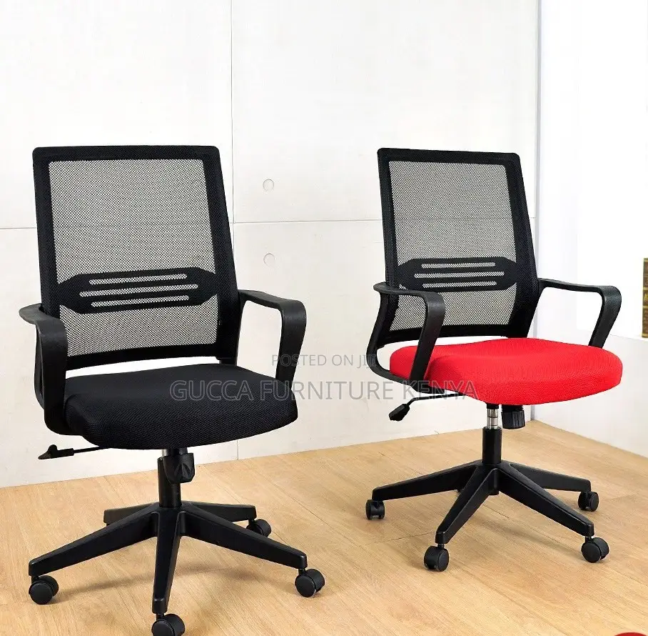 Office Desk:Breathable Mesh Waist Support Computer Chair