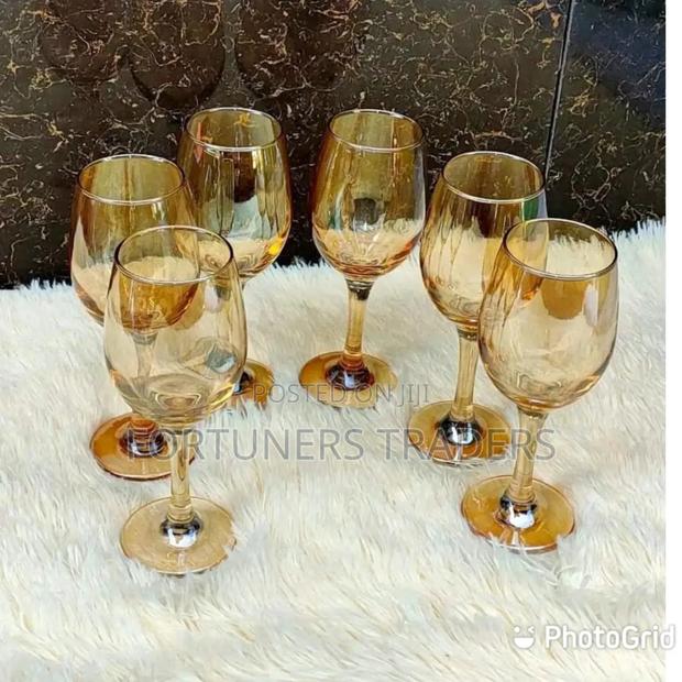 Golden Wine Glasses Set of 6pcs - main view
