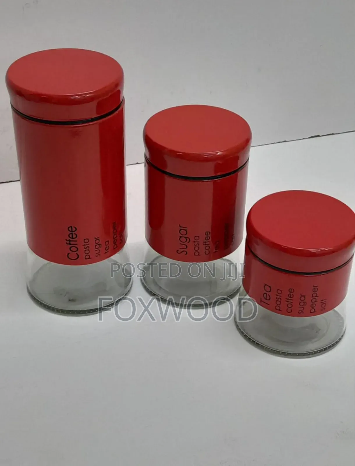 Tea, Sugar and Coffee Canisters