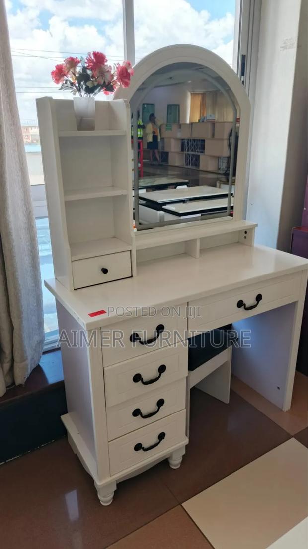 All White Led Dressing Table