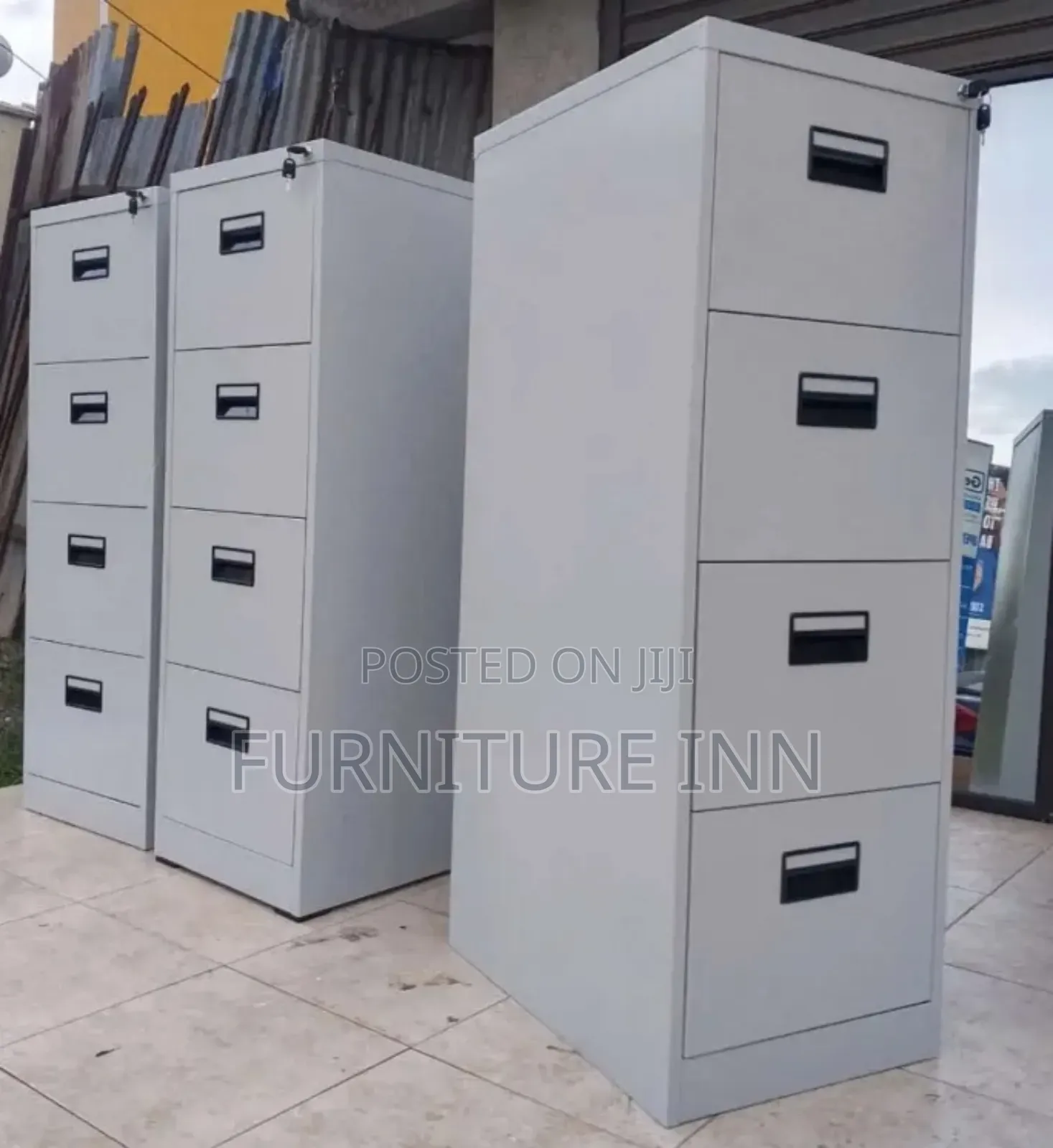 File Cabinet:Modern 4 Drawer File Cabinet