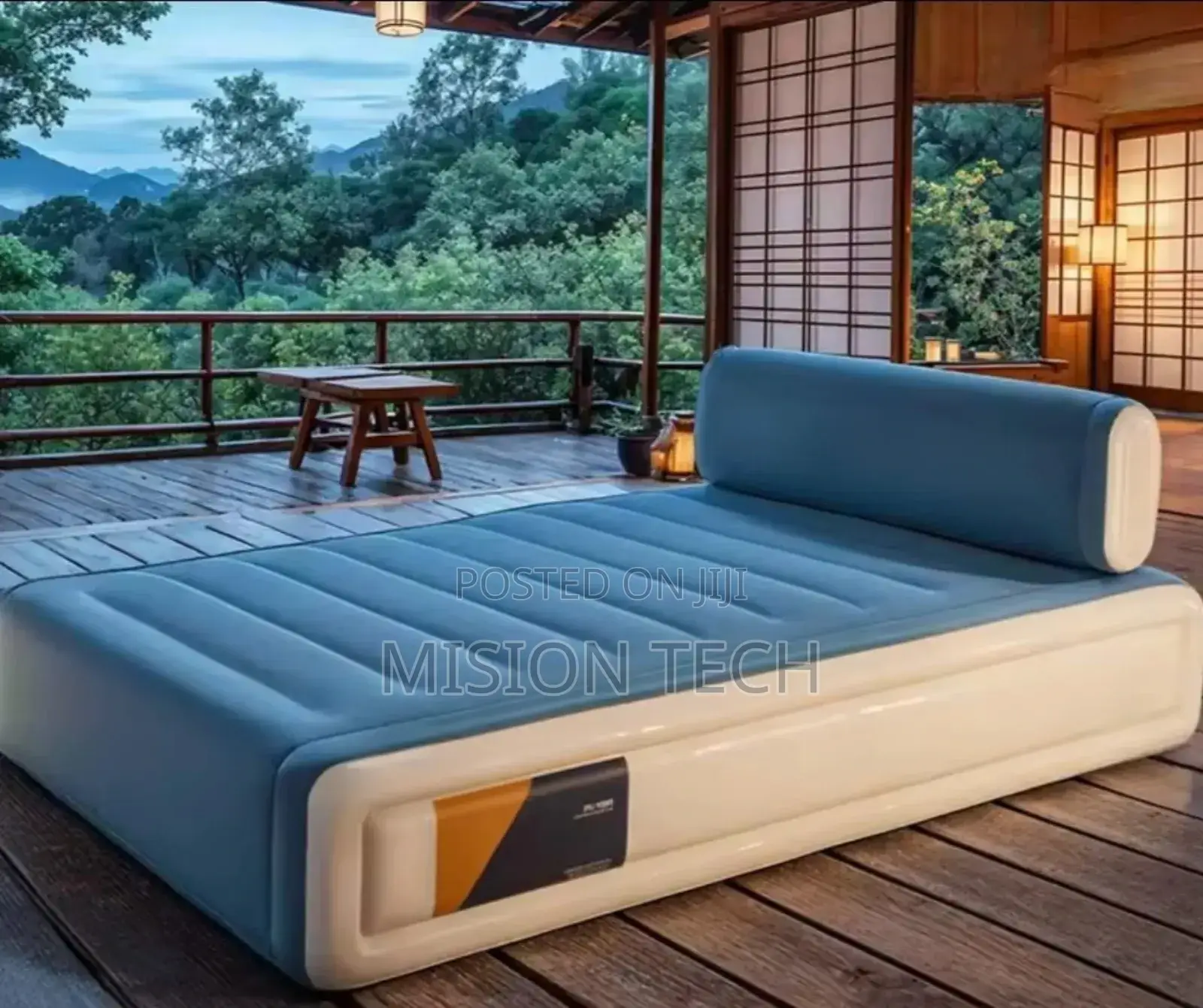 Big Size 203*152*46 Cm 5*6 Inflatable Air Bed With Head Rest