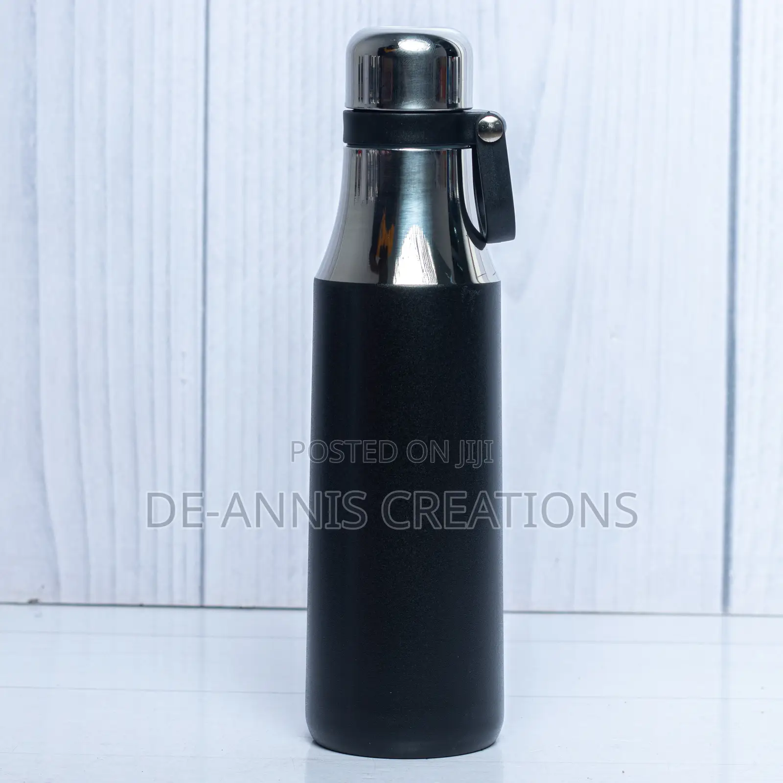 Black Thermal Bottle 500ml With Handle