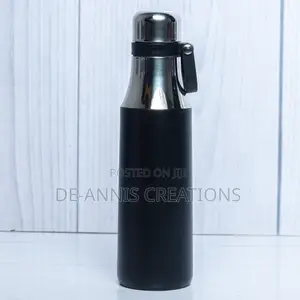 Black Thermal Bottle 500ml With Handle