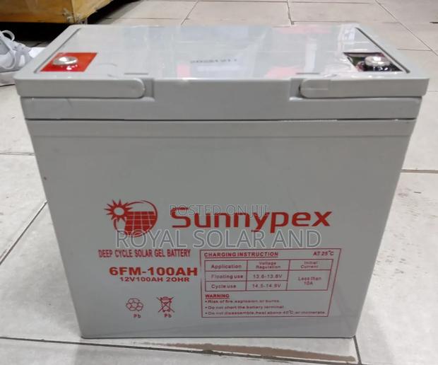 100ah Sunnypex Solar Battery 12v - main view