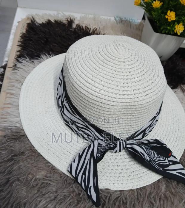 White Beige Ladies Panama Hats