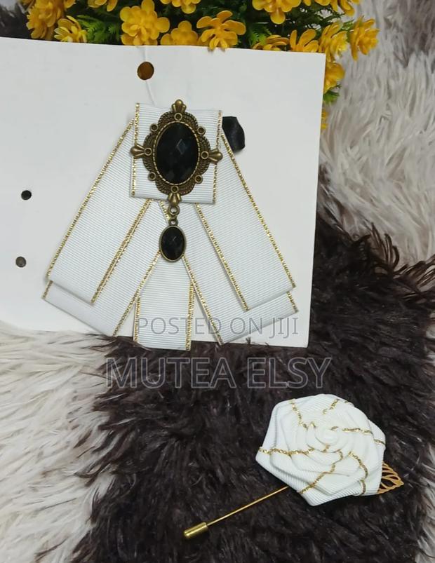 White Off White French Bowtie Sets - main view